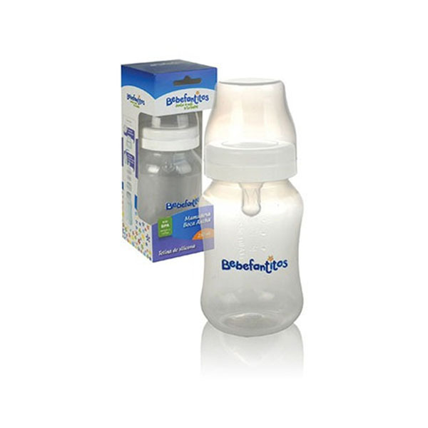 [F04027416] MAMADERA BOCA ANCHA X 250 TET DE SILICONA BEBEFANTITOS (260025)