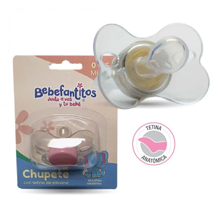 [F04026796] CHUPETE MARIPOSA SILICONA ANATOMICO Nº 1 BEBEFANTITOS (262005)