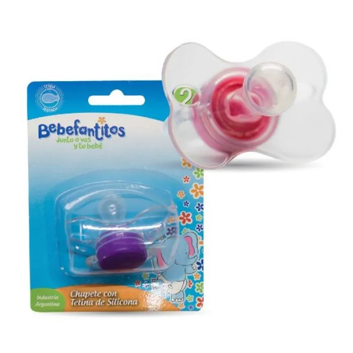 [F04026799] CHUPETE MARIPOSA SILICONA REDONDA TALLE Nª 2 BEBEFANTITOS