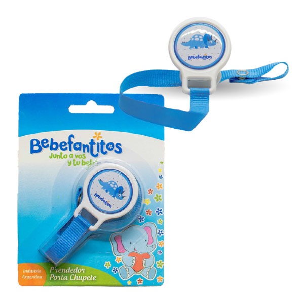 [F04027419] PRENDEDOR PORTA CHUPETE CON BOTON BEBEFANTITOS (263009)