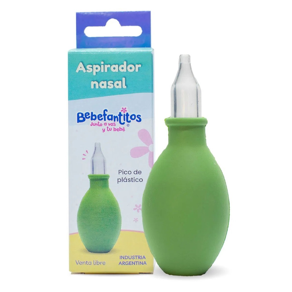 [F02023027] ASPIRADOR NASAL CON PICO DE PLASTICO BEBEFANTITOS (280002)