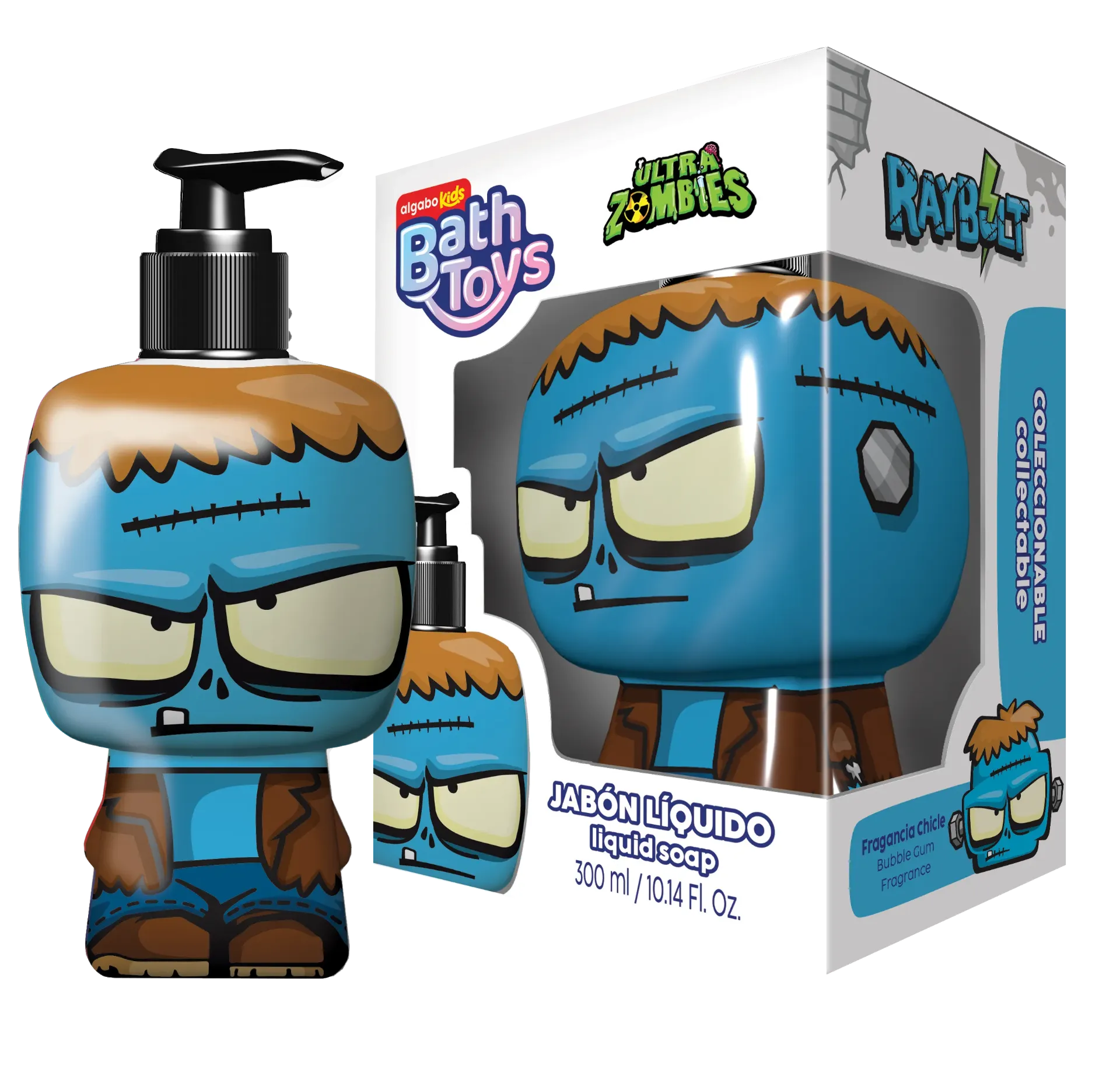 [F04028138] JABON LIQ.300ml 3D (2940007) ZOMBIES ALGABO