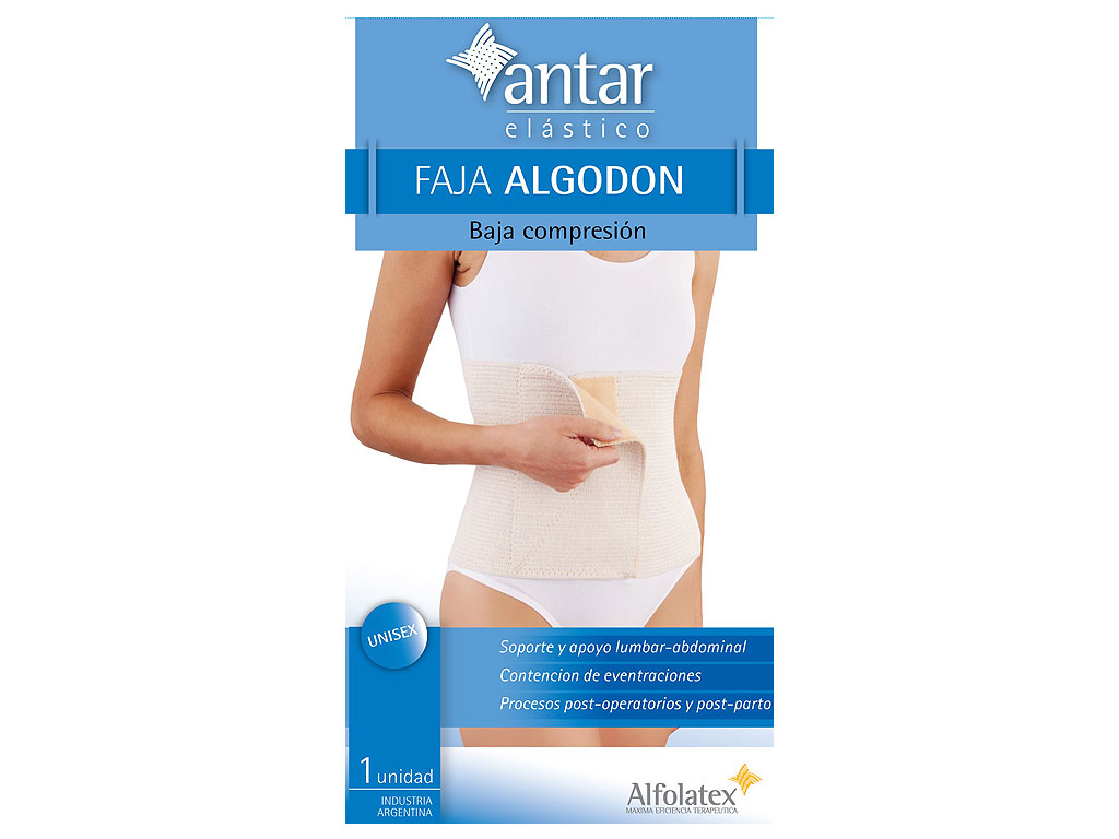 FAJA ELAST.ANTIALERGICA C/VELCRO 28cm Nº 1 ANTAR (30007)