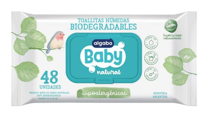[F04028092] TOALLAS HUMEDAS wipes 48 (3362009) BABY NATURAL ALGABO