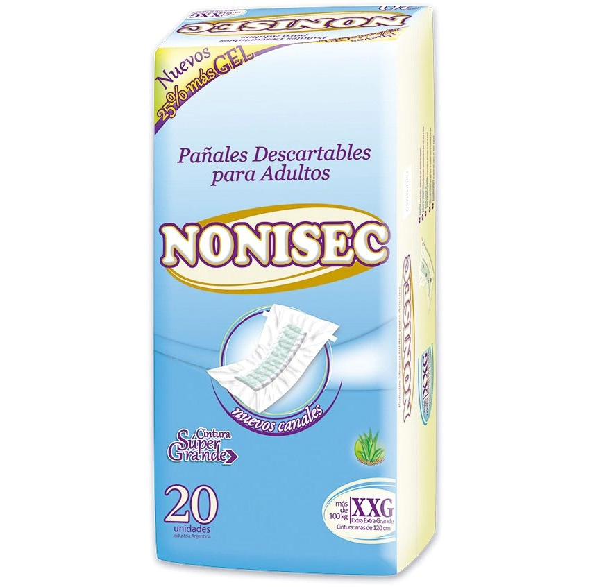 [F04025941] PAÑAL ADULTO RECTO XXG  x 20 NONISEC (+110kg) (41018