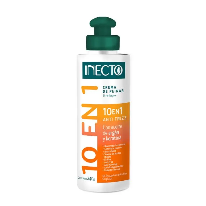 [F04028580] CREMA DE PEINAR. 10 en 1 FRASCO X 240 GR INECTO (43531)