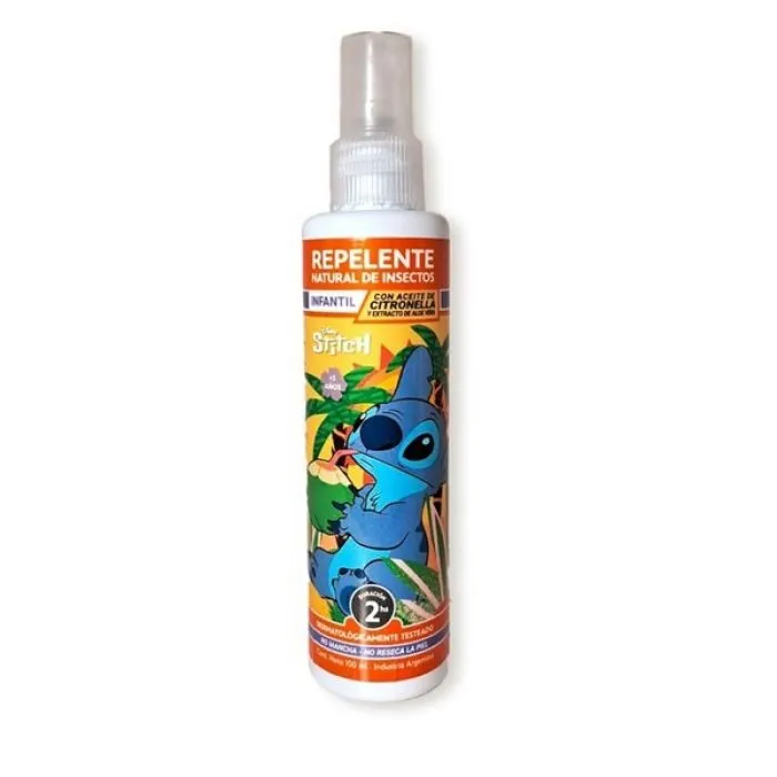 [F04028438] REPELENTE INFANTIL STITCH X 100 ML 2HS C/ ACEITE DE CITRONELLA