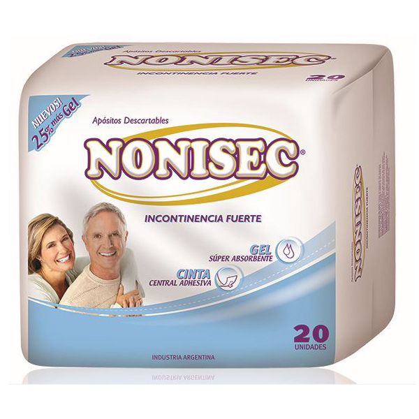 [F04026903] APOSITO P/ INCONTINENCIA FUERTE  C/CINTA CENT.ADHES X 20 NONISEC (51654)