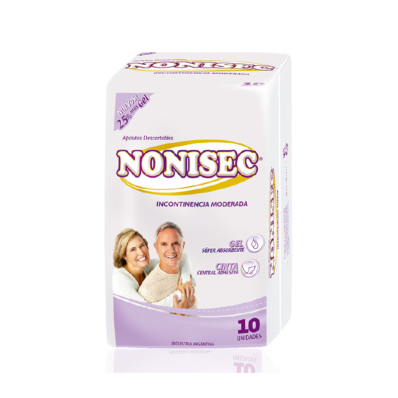 [F04026902] APOSITO P/ INCONTINENCIA MODERADA X 10 NONISEC (51661)