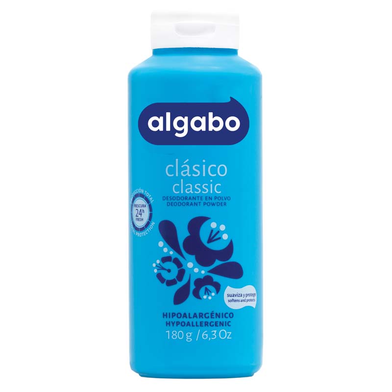 DESODORANTE CLASICO(celeste) pvo180g(6030180)CONTROL ALGABO