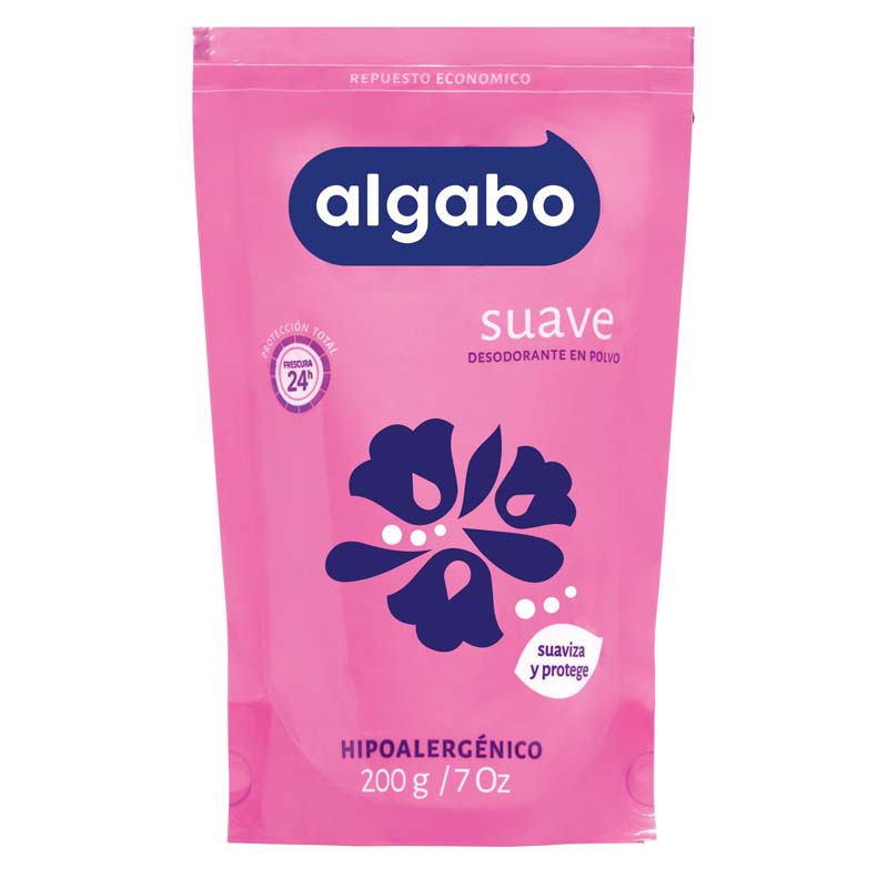 [F04027214] DESODORANTE SUAVE ECON.(rosa)pvo 200g(6030185)CONTROL ALGABO