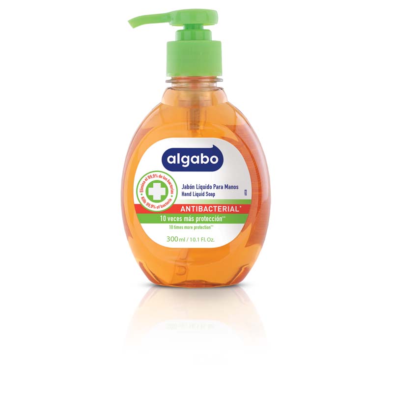 JABON liq ANTIBACTERIAL c/valv 300 ml  (6040368) ALGABO