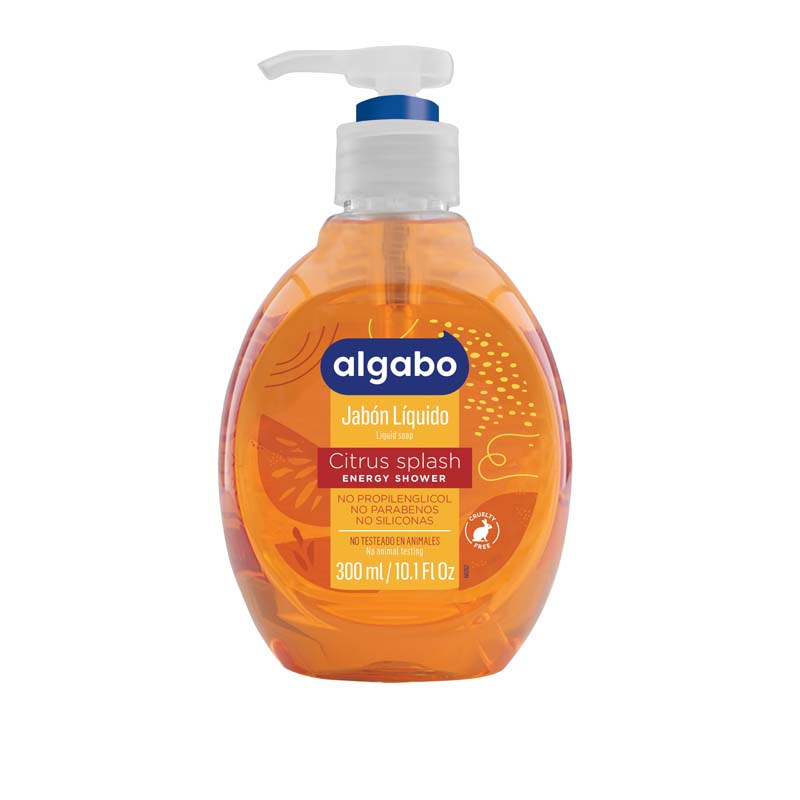 [F04027345] JABON liq c/valvula 300ml CITRUS SPLASH (6040884) ALGABO