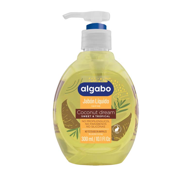 [F04027216] JABON liq c/valvula 300 ml COCONUT DREAM (6040894) ALGABO