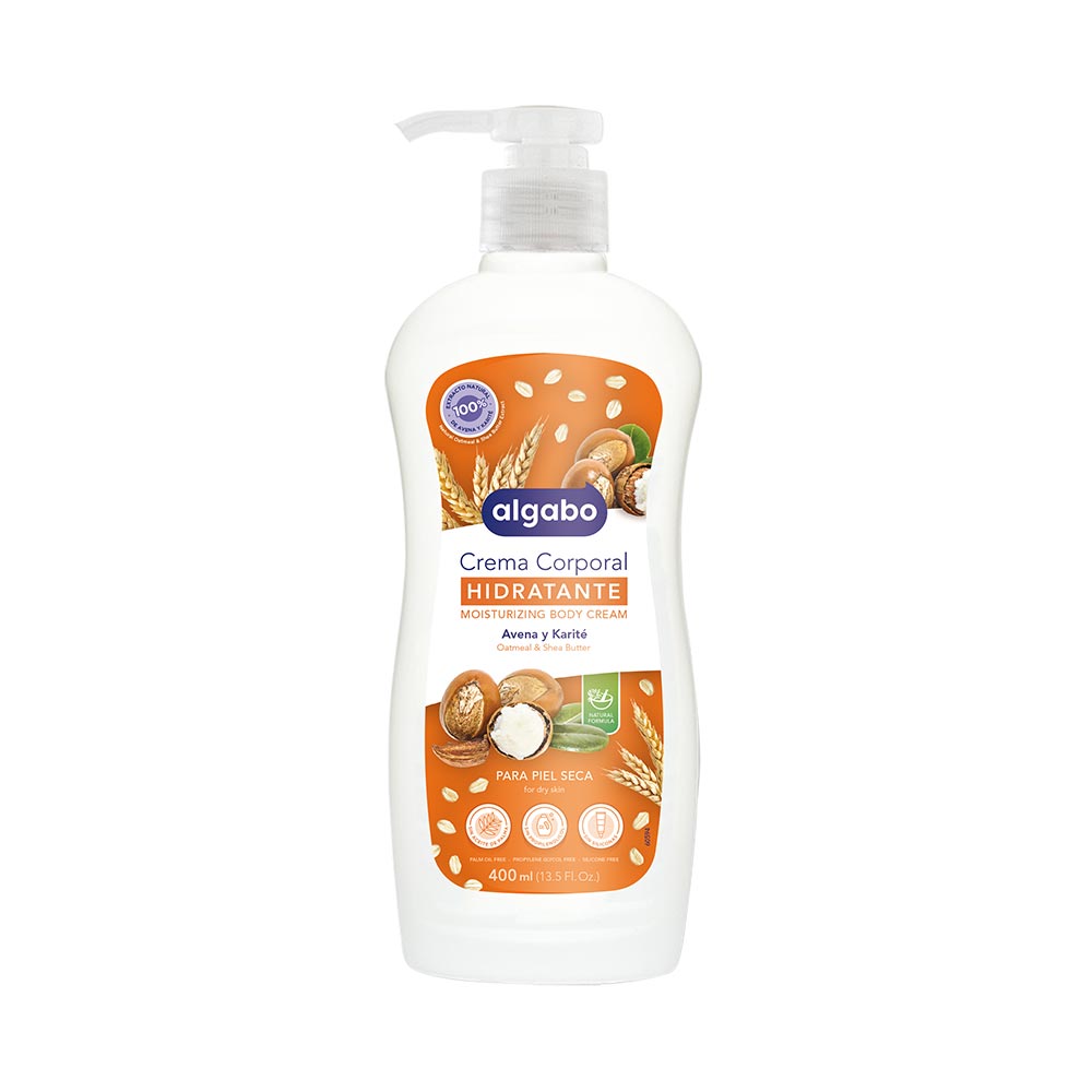 [F04027389] CREMA CORPORAL  c/valvula 400 ml AVENA Y KARITE (6060416) ALGABO