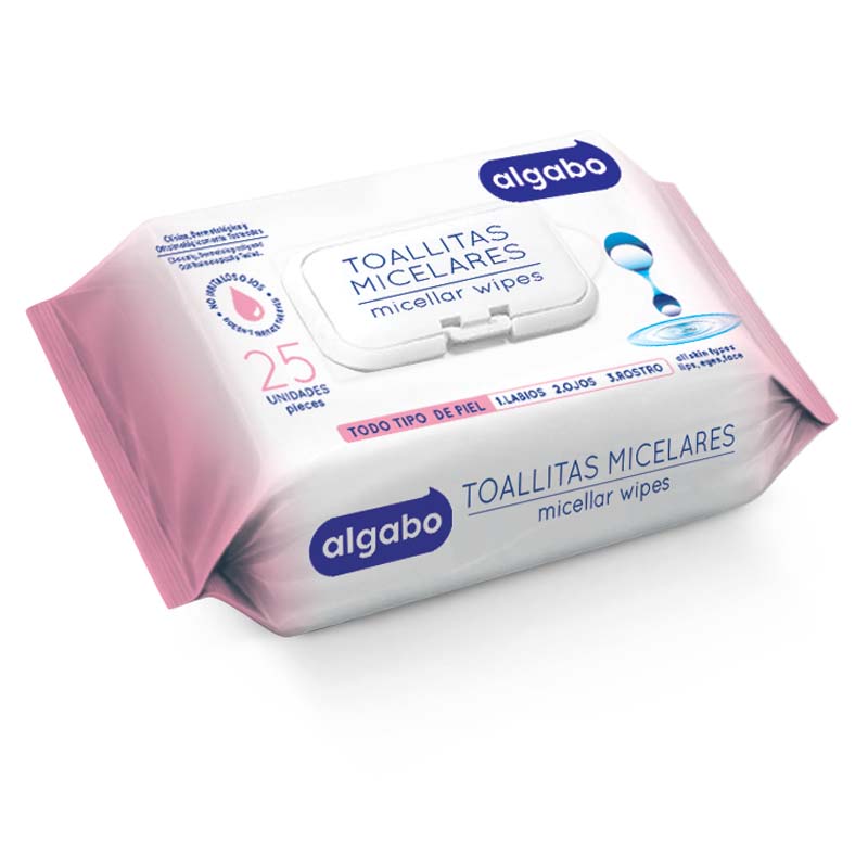 [F04027232] TOALLAS DESMAQUILLANTES wipes 25 agua micelar flow pk (6062004) CONTROL ALGABO