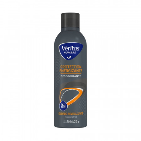 [F04027012] DESODORANTE PROTECCIÓN ENERGIZANTE x210g VERITAS (645)