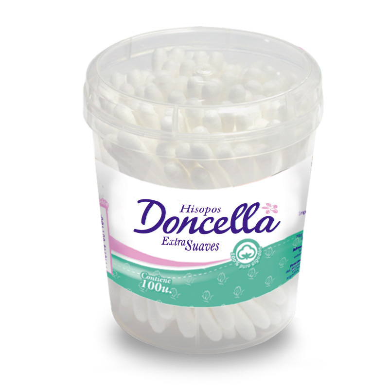 [F04026906] HISOPOS DONCELLA TARRO x 100 (80100)