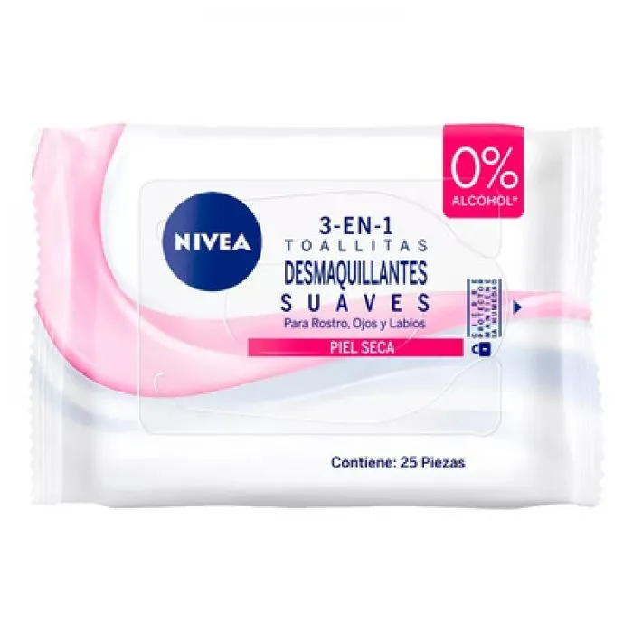 [F04028404] TOALLITAS DESMAQUILLANTES SUAVES X 25 UN NIVEA ( 81906)