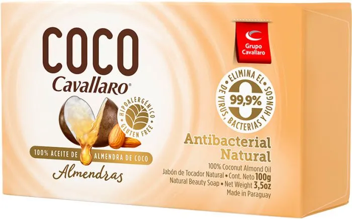 [F04028250] JABON TOCADOR PURO COCO Y ALMENDRA x 100gr - CAVALLARO