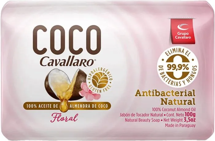 JABON TOCADOR PURO - COCO FLORAL x 100gr - CAVALLARO