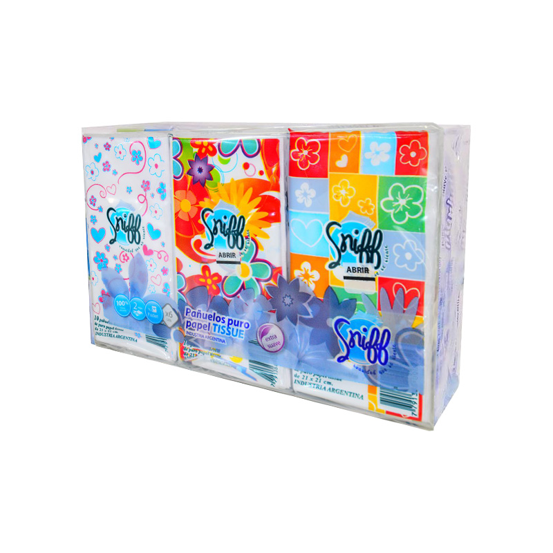 [F04028078] PAÑUELOS DESCARTABLES PACK X 6 SNIFF
