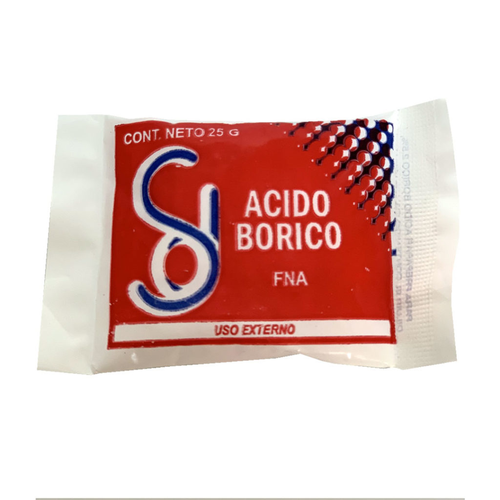ACIDO BORICO X 25 grs x 25 unid. SANADROG