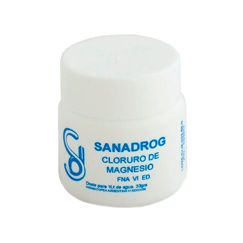 CLORURO DE MAGNESIO x 33grs POTE SANADROG