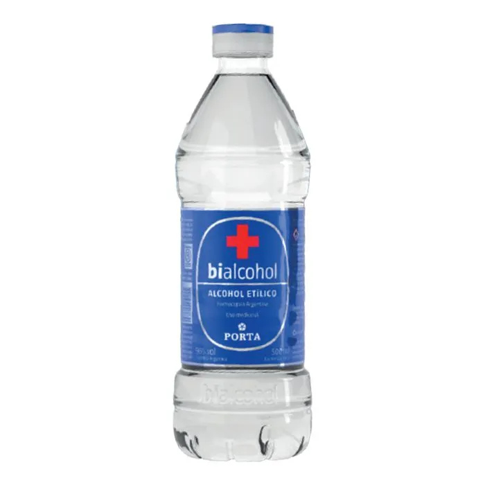 ALCOHOL ETILICO 96% x  500cc PORTA (12)