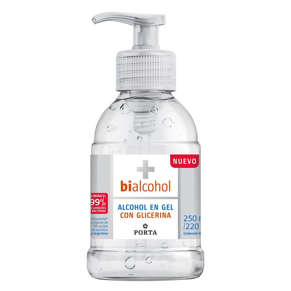 ALCOHOL GEL  CON GLICERINA C /VAL DOSIF. 250ml BIALCOHOL PORTA