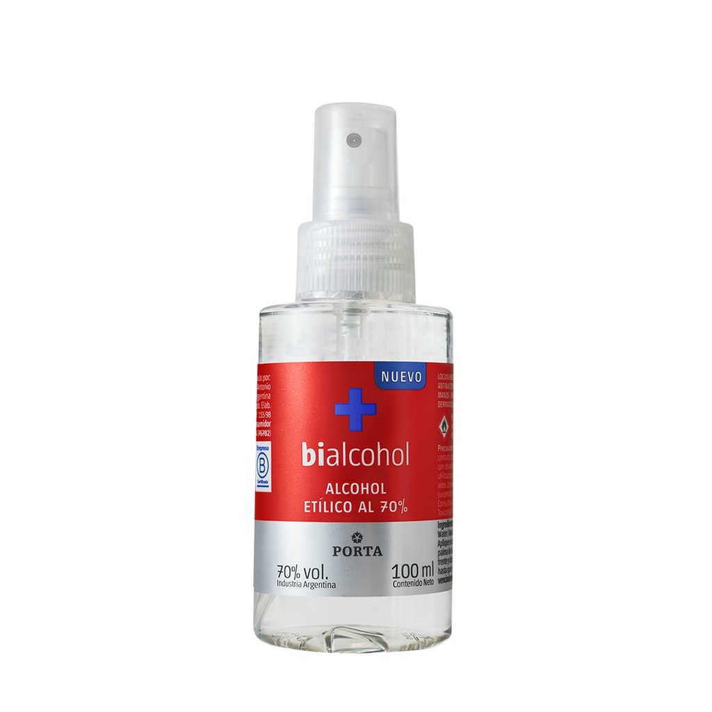 ALCOHOL ETILICO 70% SPRAY 100ML BIALCOHOL PORTA