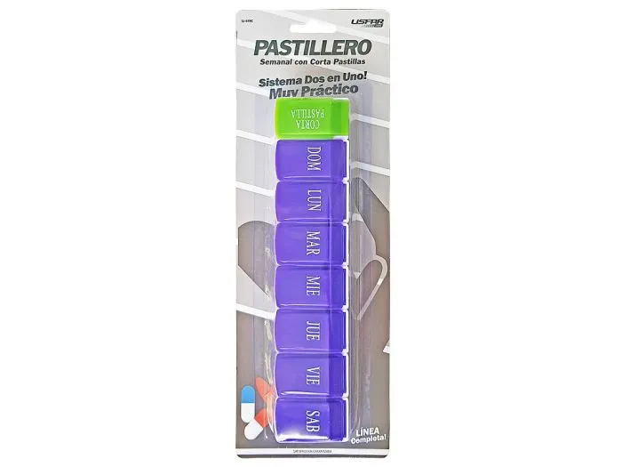 PASTILLERO SEMANAL GRANDE C/ CORTA PASTILLA LISFAR