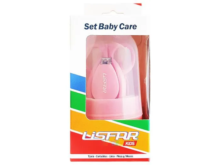 [F04027899] SET BABY CARE LISFAR x 4u. ROSA
