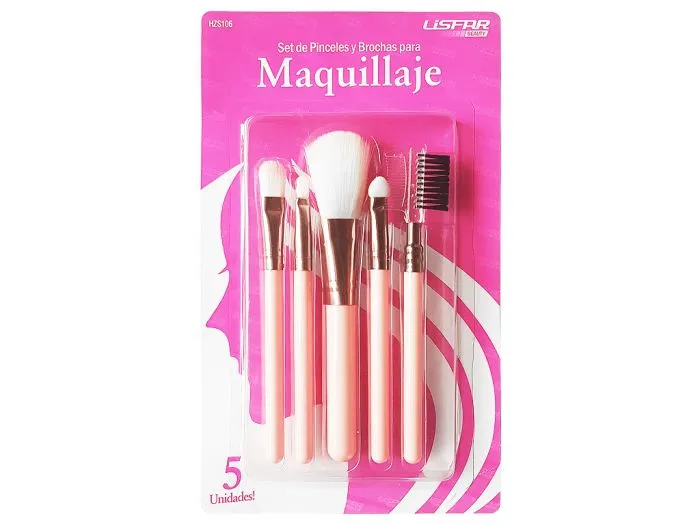 [F04027434] SET X 6 PINCELES PARA MAQUILLAJE LISFAR HZS106