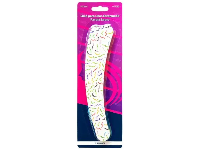 LIMA P/UÑAS ESTAMPADA BANANA LISFAR X2u. SZC001C