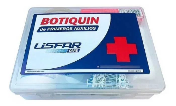 BOTIQUIN 1º AUX. 15 ELEMENTOS CAJA LISFAR