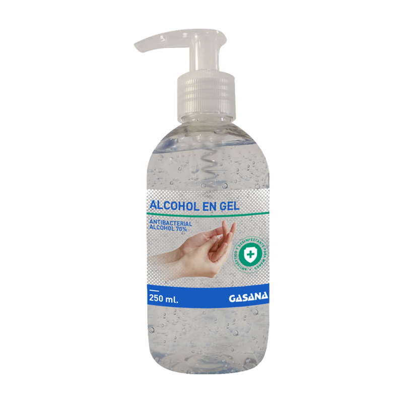 ALCOHOL GEL  250ml GASANA C/ DOSIFICADOR (AEG250)