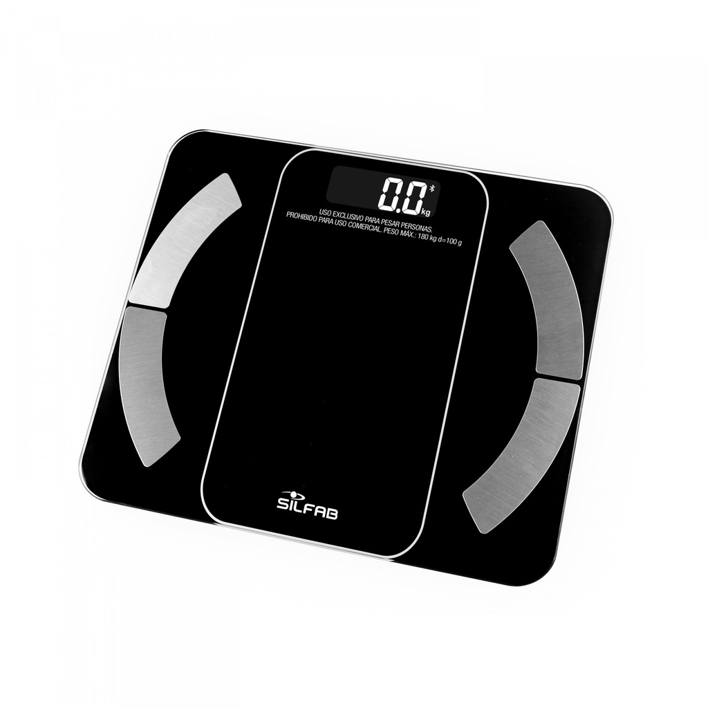 BALANZA DIGITAL PERSONAL MULTIFUNCTION BE701I-NE SILFAB PESO MAXIMO 180KG (IMC)