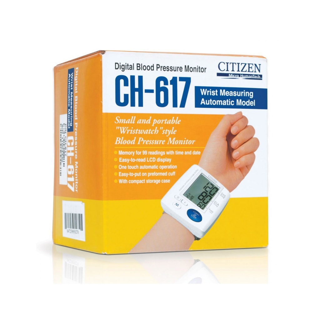 [F02023327] TENSIOMETRO DIG. AUT. MUÑECA CH-617 CITIZEN