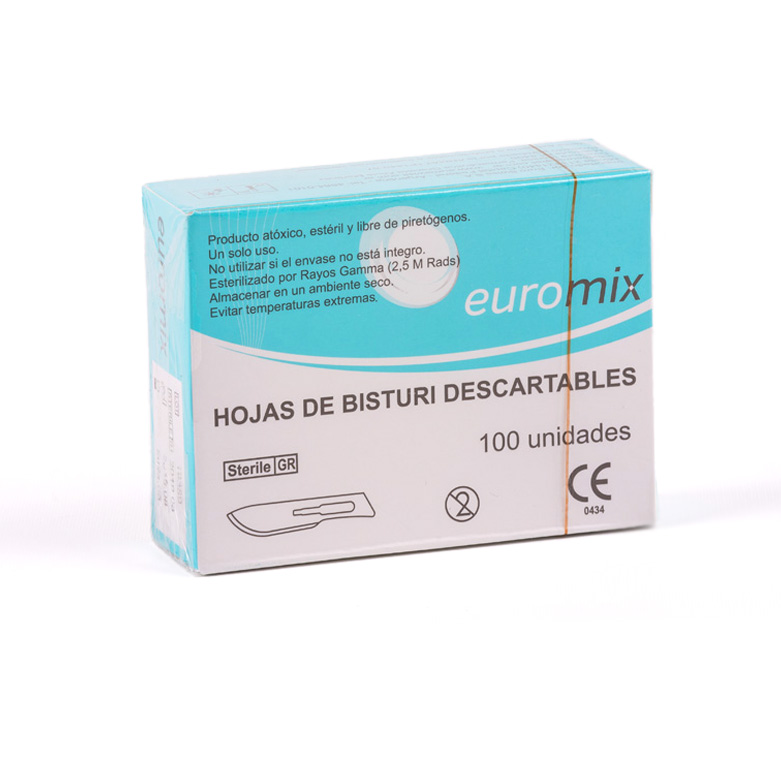 HOJA DE BISTURI Nº11 X 100 EUROMIX