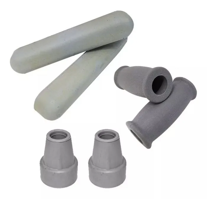KIT DE REPUESTO PARA MULETAS(PAR AXILERAS,GRIPS,REGATONES) KIT1