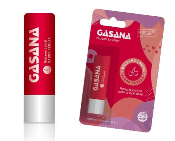 [F04028263] PROTECTOR LABIAL BALSAMO DE KARITE SABOR CEREZA 4,7 G GASANA