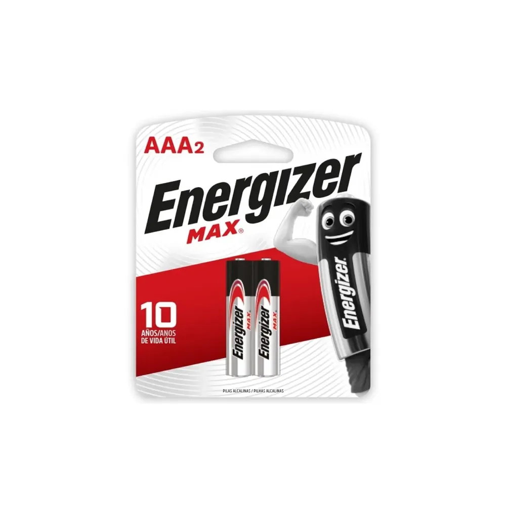 PILA  AAA MAX BLISTER x 2 /E 92 BP2  ENERGIZER