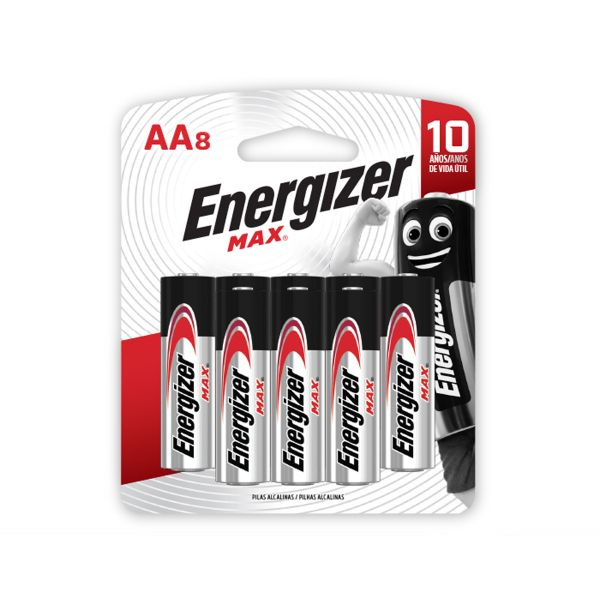 [F04027808] PILA  AA MAX BLISTER  x 8 ENERGIZER