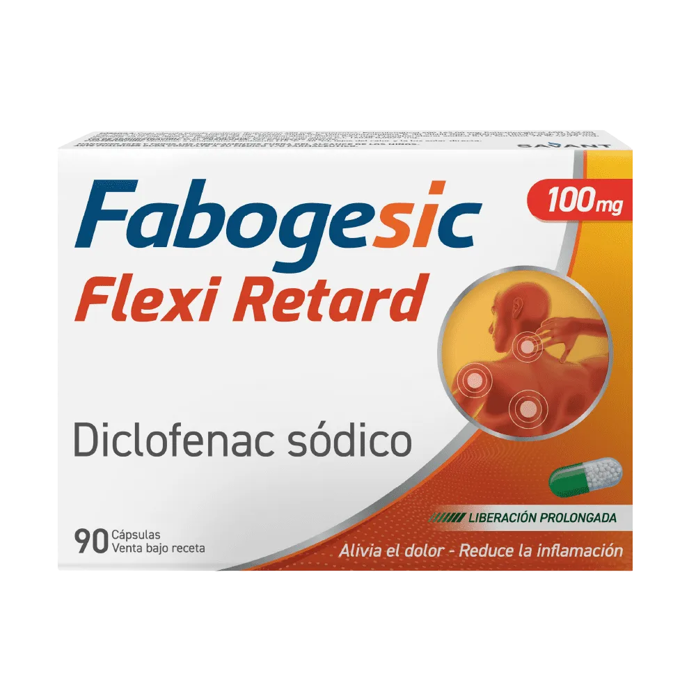 [F08025489] DICLOFENAC 100 MG X 90 CAPS. (6 BL) SAVANT (FABOGESIC FLEXI RETARD)
