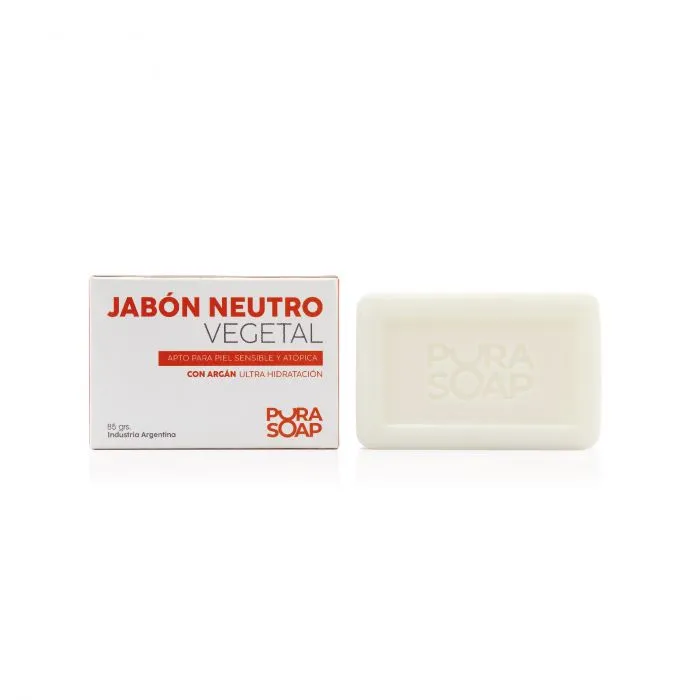 [F04028497] JABON VEGETAL VEGAN NEUTRO x 85gr PURA SOAP