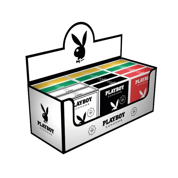[F04027522] PRESERVATIVOS CAJA MIXTA 12 X 3 UNID PLAYBOY
