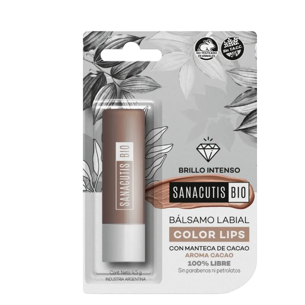 [F04028590] BALSAMO LABIAL SANACUTIS BIO  "COLOR LIPS NUDE" BLISTER X 4,5GRS