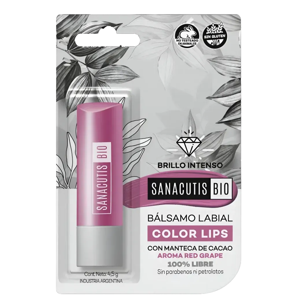 [F04028591] BALSAMO LABIAL SANACUTIS BIO  "COLOR LIPS UVA" BLISTER X 4,5GRS