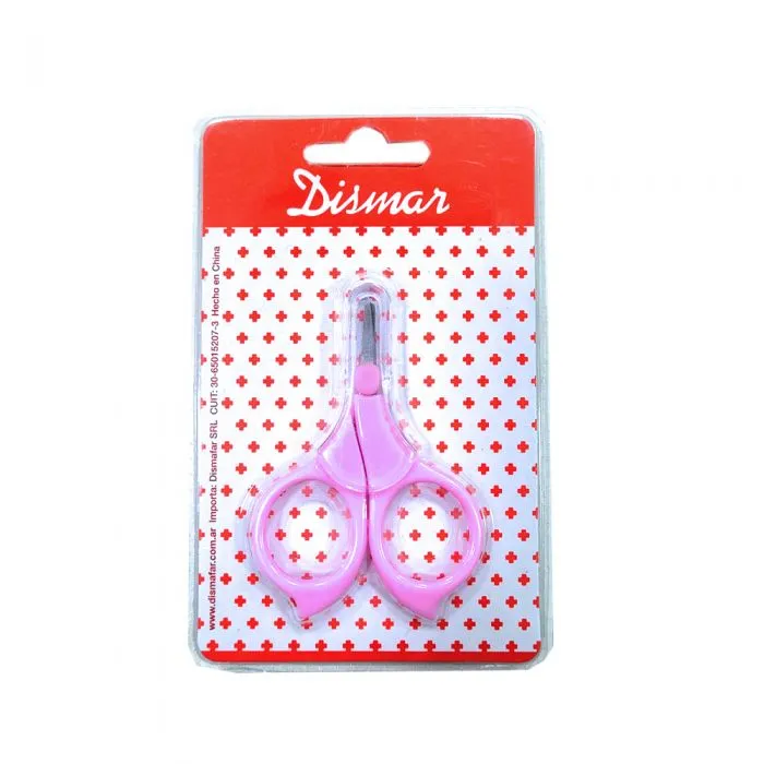 [F04027742] TIJERA CORTA UÑA BEBE CON CAPUCHON BLISTER DISMAR